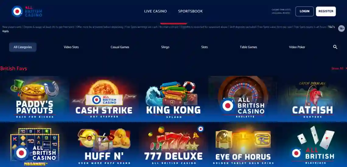 all british casino